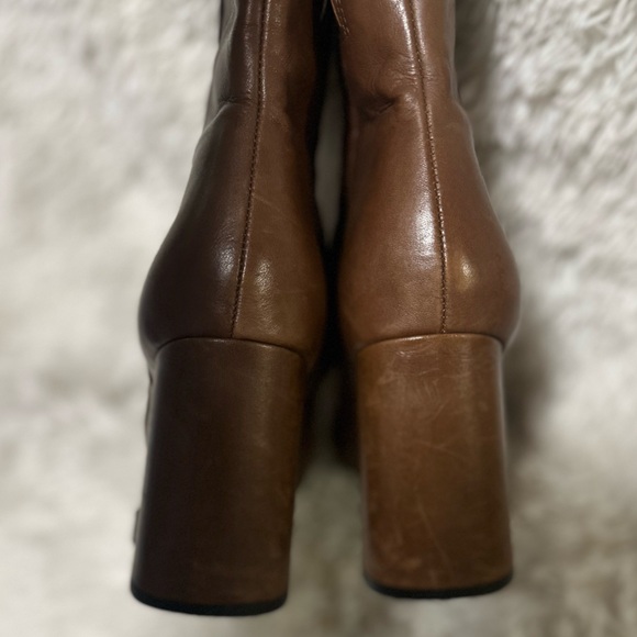 Sam Edelman Codie Brown Leather Ankle Boots - Picture 9 of 11